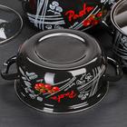 Набор эмалированных кастрюль «Болоньезе», 3 шт.: 2 л, 3 л, 4 л, d=20.5 см, 23 см, 26 см, индукция, чёрные - Фото 3