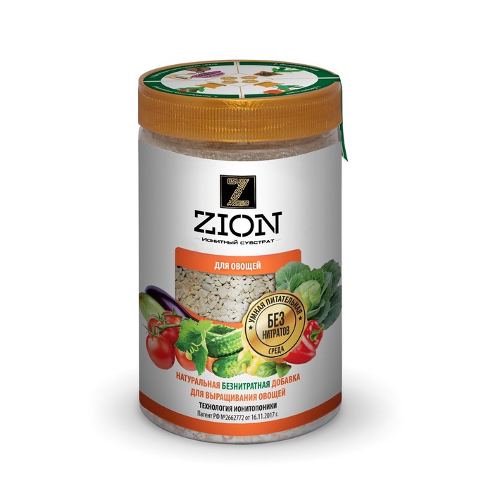Субстрат ZION ионитный для выращивания овощей, питательная добавка для растений, 700 гр - Фото 1