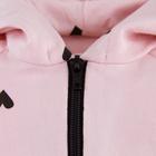 Комплект: толстовка и брюки Крошка Я "Сердечки", розовый, рост 74-80 см - Фото 5