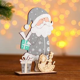 Новогодний настольный декор «Дед Мороз с подарками» 3.5×9.5×16 см