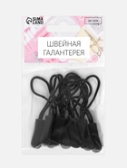 Пуллер для молнии, 2.5 см, 6×0.8 см, 10 шт., чёрный - Фото 6