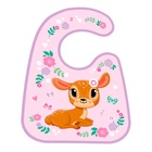 Нагрудник для кормления «Олененок» непромокаемый на липучке, с карманом - Фото 3