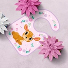 Нагрудник для кормления «Олененок» непромокаемый на липучке, с карманом - Фото 6