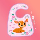 Нагрудник для кормления «Олененок» непромокаемый на липучке, с карманом - Фото 7