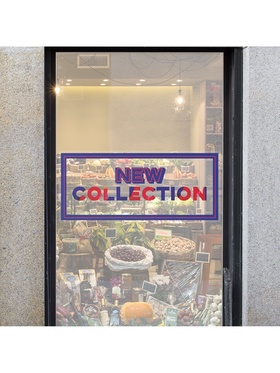 Наклейки для витрин New collection , 32 х 72.5 см (комплект 2 шт)