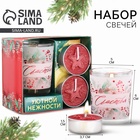 Подарочный набор новогодних свечей «Счастья», 11×5.6×9.8 см - Фото 1
