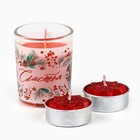 Подарочный набор новогодних свечей «Счастья», 11×5.6×9.8 см - Фото 4