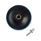 Насадка с липучкой для дрели и УШМ ТУНДРА, М14, с адаптером, твердая, 115 мм - Фото 3