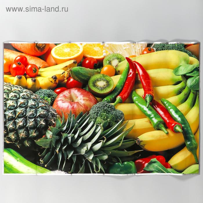 Наклейка на кафельную плитку "Фрукты и перец чили" 90х60 см - Фото 1