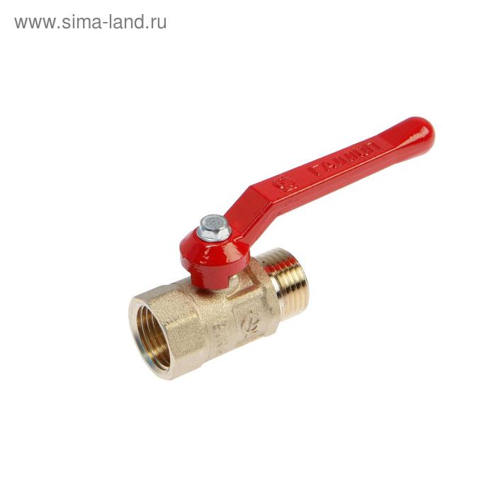 Кран шаровой «ГАЛЛОП» ПРАКТИК DN-15 121, внутренняя/наружная резьба 1/2", ручка - Фото 1