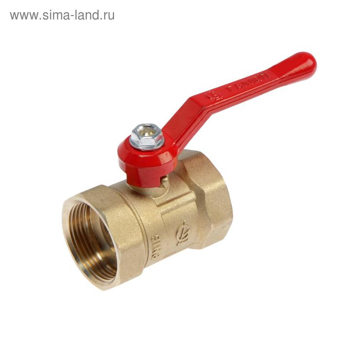 Кран шаровой «ГАЛЛОП» ПРАКТИК DN-32 120, внутренняя/внутренняя резьба 1 1/4", ручка - Фото 1
