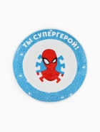 Набор посуды керамической детской, 3 предмета: кружка 200 мл, тарелка 19 см, салатник 250 мл, «Ты - супергерой», Человек-паук - Фото 6