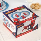Набор посуды, 3 предмета: тарелка Ø 16,5 см, миска Ø 14 см, кружка 250 мл, "Ты - супергерой", Человек-паук - фото 9318949