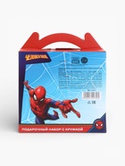 Набор посуды керамической детской, 3 предмета: кружка 200 мл, тарелка 19 см, салатник 250 мл, «Ты - супергерой», Человек-паук - Фото 23