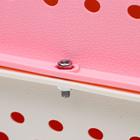 Переноска пластиковая, 47.5×33×31 см, розовая - Фото 9