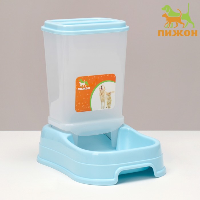 Автокормушка 1.5 л, 23.5×16×24 см, голубая - Фото 1