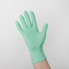 Перчатки нитриловые неопудренные A.D.M. «Стандарт», размер M, 100 шт/уп, 7гр, цвет зелёный - Фото 1