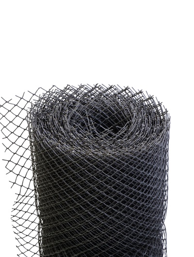 Сетка садовая, 1×20 м, ячейка ромб 15×15 мм, пластиковая, серая, Greengo, в рулоне