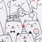 Новый год. Постельное белье Этель 1.5 сп Xmas cat 143*215 см, 150*214 см, 70*70 см - 2 шт - Фото 5