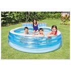 Бассейн надувной с подголовником, 229×218×79 см, от 3 лет, 57190NP, уценка - Фото 2