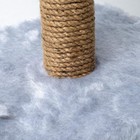 Когтеточка "Полка" с подставкой, 30 х 30 х 40 см, джут,  серая - Фото 3