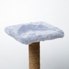 Когтеточка "Полка" с подставкой, 30 х 30 х 40 см, джут,  серая - Фото 4