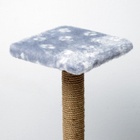 Когтеточка «Полка», 30×30×40 см, с подставкой, джут, серая - Фото 5