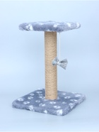 Когтеточка «Полка», 30×30×40 см, с подставкой, джут, серая - Фото 6