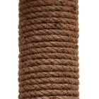 Домик для кошек с когтеточкой «Круглый с площадкой», 52×52×95 см, зебра - Фото 7