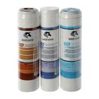 Комплект картриджей Unicorn K-FE, "PS-10. FCFE-10. FCB-10", очистка+обезжелезивание - Фото 1