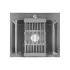 Мойка FABIA PROFI, 50×45 см, врезная, S = 3.0 и 0.8 мм, сифон с переливом + корзина - Фото 1