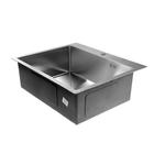 Мойка FABIA PROFI, 60×50 см, врезная, S = 3.0 и 0.8 мм, сифон с переливом + корзина - Фото 3