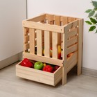 Ящик для овощей, 30 × 40 × 50 см, деревянный - Фото 7