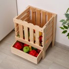 Ящик для овощей, 30 × 40 × 50 см, деревянный - Фото 8