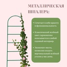 Шпалера, 140×30×1 см, металл, зелёная, «Лестница» - Фото 3