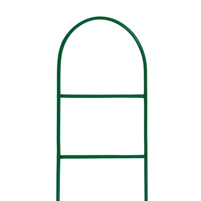 Шпалера, 140×30×1 см, металл, зелёная, «Лестница»