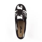 Слипоны женские, цвет чёрный, размер 40 - Фото 4