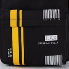 Рюкзак молодёжный «Штрихкод», 33х13х37 см, отдел на молнии, наружный карман, цвет чёрный - Фото 5