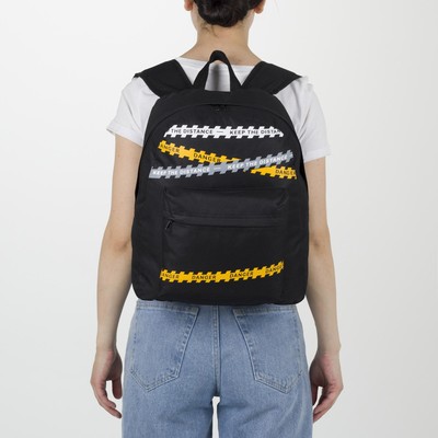 Рюкзак школьный молодёжный Keep the distance, 33х13х37 см, отдел на молнии, наружный карман, цвет чёрный