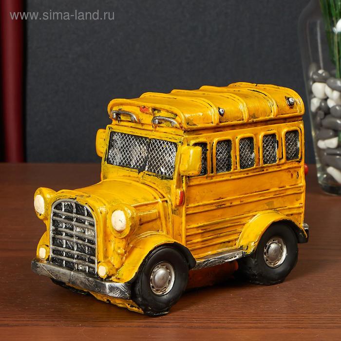 Копилка полистоун "Автобус-джип" МИКС 12,5х18х10 см - Фото 1