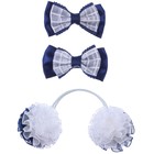 Набор для волос, ВИНКС, 2 зажима, резинка с синими элементами,  7,5*7,5 см - Фото 4