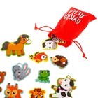 Магнитная книжка-игрушка «Мир животных», с мешочком, 8 стр. - Фото 8