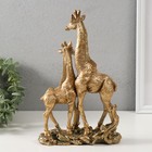 Фигура полистоун «Жираф с детёнышем», 27×7.5×18 см - фото 24983020