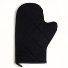Варежка-прихватка Этель BLACK 20х27см,100% х/л, ватин 250г/м2 - фото 809169779