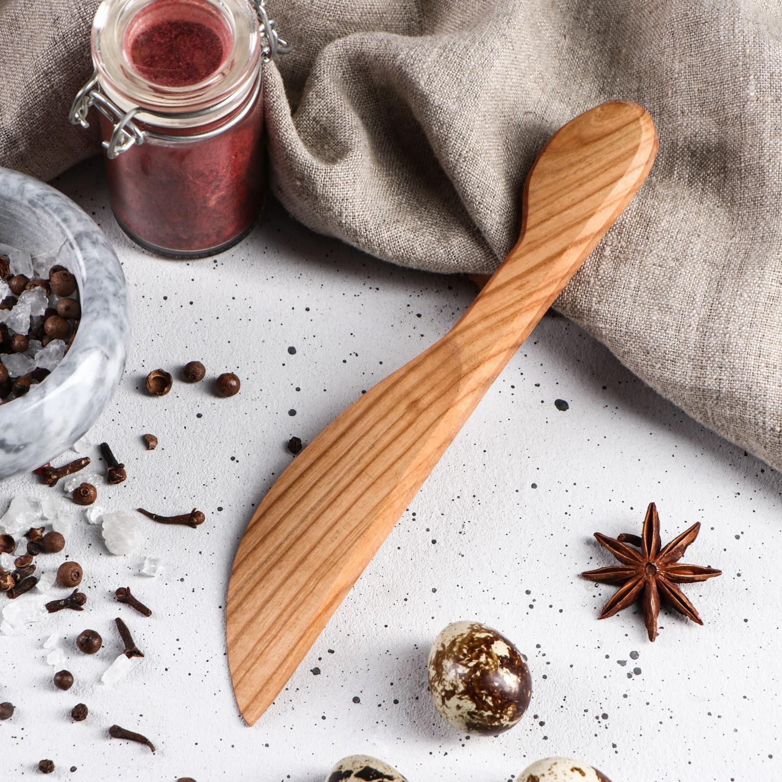 Нож деревянный, для масла, 20 см, массив черешни (5144831) - Купить по ...