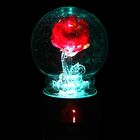 Сувенир световой стекло шар "Лебеди под розой" 10х14см - Фото 5