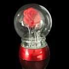 Сувенир световой стекло шар "Лебеди под розой" 10х14см - Фото 2