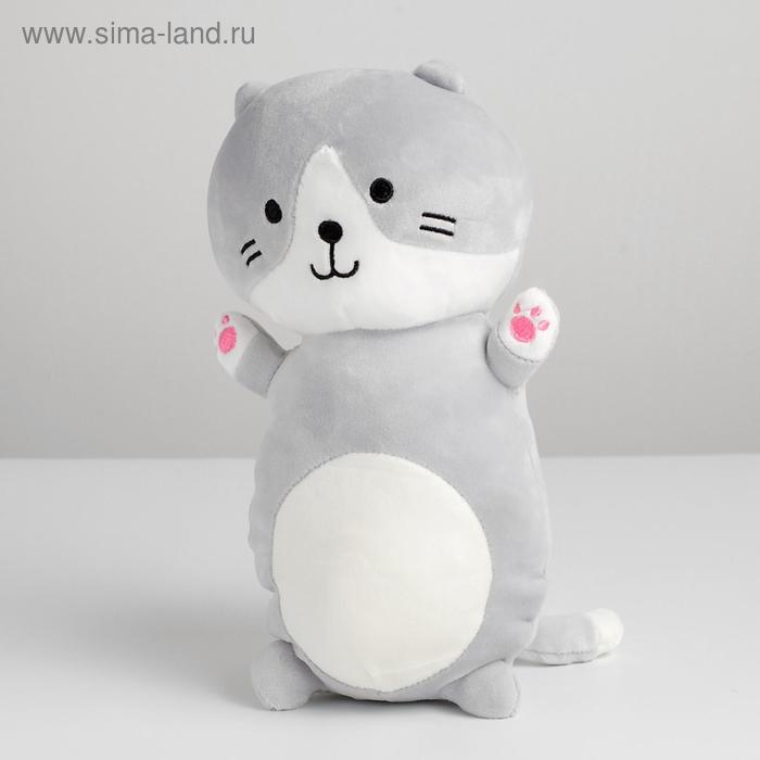 Мягкая игрушка «Кот», цвет серый - Фото 1