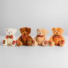 Мягкая игрушка «Мишутка с бантом в клетку», цвета МИКС - фото 21082650