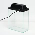 Аквариум Прямоугольный "Колонна Ширма" 10 литров, 25 х 13 х 31 см, чёрный - Фото 3